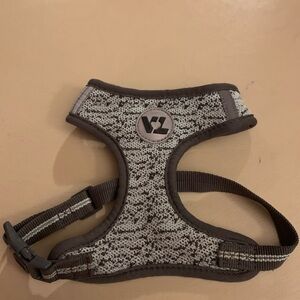 Vibrant Blue and Gray Dog Harness